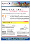 TNF Ligands Multimeric Proteins: Higher Activity, Lower Endotoxin